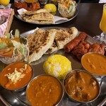 インド料理＆ハラールフード グレートアジア - ディナーのプレート