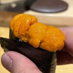 恵比寿 鮨 藤 - 北海道根室　鴎洋水産の雲丹