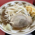 ラーメン もっけだの - 『朝食セット(ラーメン)+ニンニク』の『ラーメンニンニク』
