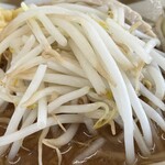 ラーメン もっけだの - 『朝食セット(ラーメン)+ニンニク』の『ラーメンニンニク』の野菜