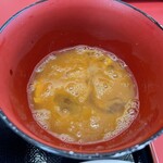ラーメン もっけだの - 『朝食セット』の『生卵+カエシダレ』
