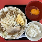 ラーメン もっけだの - 『朝食セット(ラーメン)+ニンニク』