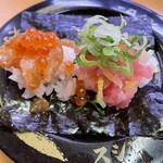 Sushiro - くるっと海苔で巻いて食べる