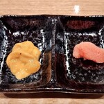 おすし 花富 - ウニ　タラコ