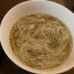 中華そば いぶき - かけそば(特製細麺使用)750円　