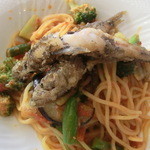Del Pesce - メヒカリのフリットスパゲッティ