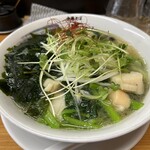 Chuukasoba Hanzawa - 青菜と帆立のタンメン ¥1,100（この日の限定）