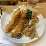 キッチン南海 - R5.7  いかフライ＆生姜焼きライス