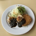 ジョイフル - 黒カレーチキンステーキ&ポテトコロッケ