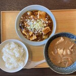 しまかぜ食堂 - 麻婆茄子豆腐定食