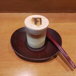 お料理 とみやま - セットのプリン