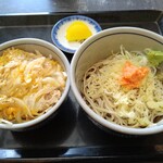 直利庵 三浦屋 - ミニカツ丼と冷やしミニ蕎麦