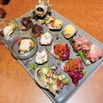 ワインキッチン コメット - 季節の前菜盛り合わせ