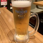 Bote Diu - 生ビールセット ¥858 のザ・プレミアム・モルツ〈香る〉エール（中）