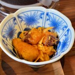 口福菜 亀吉 - 小鉢は白身魚の南蛮漬け