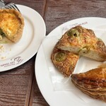 レタンプリュス - キッシュ、オリーブのフォカッチャ、フリアン