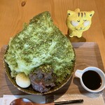 칸미도코로 테마리 - 말차 빙수 800엔(세금 포함) ※위에서 촬영