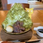 칸미도코로 테마리 - 말차 빙수 800엔(세금 포함) ※잠깐 들러봤습니다