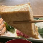 Kominka Resutoran Rantan - 厚揚げ煮、にゅ～～ん！　※揚げ焼きより、旨いな