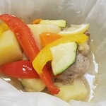 キッチン ブルー グローブ - 反対側から