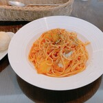 レッチェ - パスタランチ　サバとジャガイモのトマトソース大盛