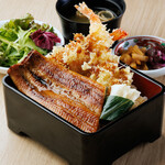 Shizuoka eel and shrimp tempura