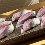 鮨 なんば - 分厚い鯵は魅力的♡