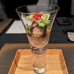 日本料理 TOBIUME - 天の川に見立てた素麺　星に見立てたオクラ　蛸　アスパラ