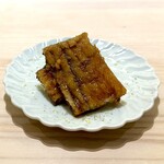 鮨 なんば - ❾焼き穴子～対馬産穴子は小振りでご主人も納得がいかないよう。