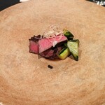 日本料理 TOBIUME - ズッキーニときゅうり　宮崎のシャトーブリアン