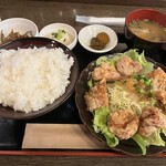 Robataya Musashi - 鶏唐揚げおろしポン酢定食