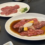 西光園 - 網焼定食Aのお肉