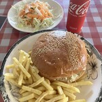 U-KHAN - チキンバーガーのセット