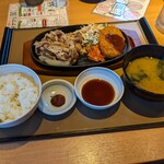 やよい軒 - 私も同じ、牛カルビ焼肉定食…　生玉子は要りません…(⁠^⁠^⁠)