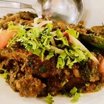 南インド料理店 ボーディセナ - マトンペッパーマサラ