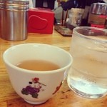 Harupin Ramen - 温かいジャスミン茶を出してくれます。