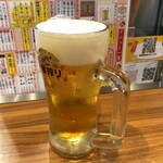 赤垣屋 - 一番搾り生中360円