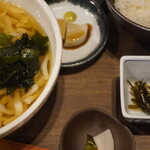 Udon Sakaide - 豚肉うどん定食　1,000円