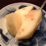 青華こばやし - デザートは山梨の桃。