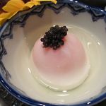 青華こばやし - 温泉玉子にとんぶりが