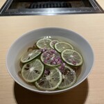 雪月花 たなかさとる - 酢橘冷麺　うまかったなあ