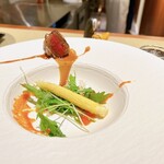 和亭・瀧野川 - ヤングコーンには人参のソース