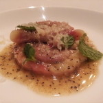 インカント - 綺麗に作られたパスタですなー。ってマタ拡大。。