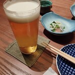 Nurukan Satou - プレモルとお通し（５５０円）で乾杯♪