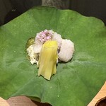 日本料理 晴山 - ハモとハモの卵
