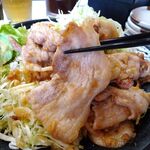 まるやま食堂 - ばらしょうが焼定食300グラム（大盛）1,700円