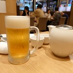 香港飲茶専門店 西遊記 横浜中華街 - 生ビール(650円)烏龍茶(680円)