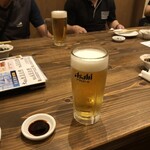 中丸水産 - 生ビールはスーパードライ