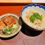 馳走 啐啄一十  - 【写真⑳】炭火焼き海鰻(広島県吉島)、出汁炊き込みご飯
