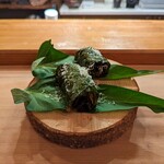 Seminare Karuizawa - 餅米と摘草のマリネ パルミジャーノチーズ